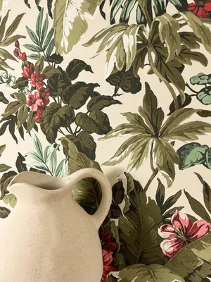 Produktbild von NEWROOM Tapete Sybella Green Grün Vliestapete - Modern Dschungel Blumen Germany