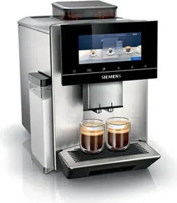 Produktbild von Siemens TQ905D03, Espressomaschine, 2,3 l, Kaffeebohnen, Eingebautes Mahlwerk, 1500 W, Edelstahl