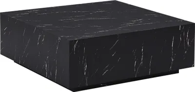 Produktbild von Home Deluxe - Couchtisch Amiri XL - Farbe: Schwarz, Größe: 95 x 95 cm, MDF Platte, bereits fertig montiert I Wohnzimmertisch Beistelltisch Sofatisch