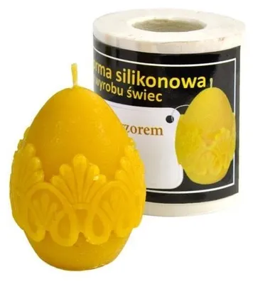 Produktbild von Łysoń Ei mit Muster Silikonform Höhe 5,5cm Gießform