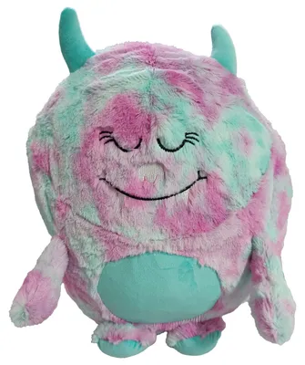 Produktbild von Monster Kuschelkissen Plüsch Kinder Kissen bunt Dekokissen mit Füllung ca. 45 cm Autokissen