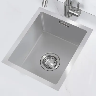 Produktbild von LOMAZOO Spülbecken Küchenspüle Polaris 34*40 Edelstahl Seidenglanz