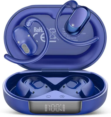 Produktbild von KI Übersetzer Kopfhörer 3-in-1 Open Ear Bluetooth 5.4 Echtzeit Übersetzer 164 Sprachen mit App, 6 Modi, LED-Anzeige, 36H Akku für Business, Reisen