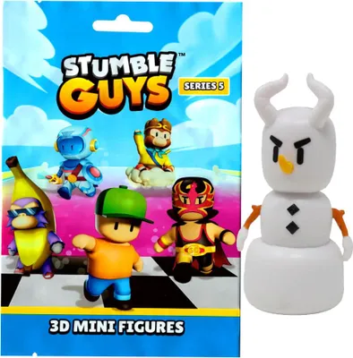 Produktbild von Stumble Guys 3D Sammelfiguren Serie 5 - Chrome - Figur 5. Chills