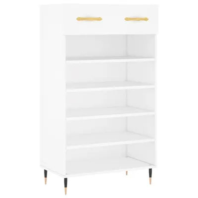 Zdjęcie produktu dla vidaXL Szafka na buty biała 60x35x105 cm materiał drewnopochodny