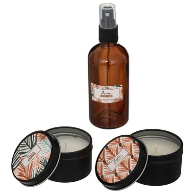 Immagine prodotto di Set di fragranze: 2 candele, olio di fragranza 100 ml