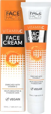 Obrázek produktu pro Face Facts | Pleťový krém Vitamin C - 50 ml - Vegan - Hydratace - Rozjasnění pleti