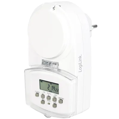 Produktbild von LogiLink Digitale Zeitschaltuhr Outdoor IP44 weiß