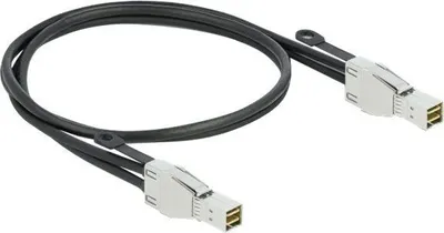 Produktbild von DeLOCK PCI Express Kabel Mini SAS HD SFF-8674 zu SFF-8674 1 m, 1 m, Mini SAS HD SFF-8674, Mini SAS HD SFF-8674, Gerade, Gerade, Männlich/Männlich