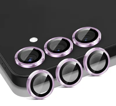 Produktbild von Kamera Linsenschutz Glas Set für Samsung Galaxy S25+ Schutzglas Camera Linse Schutz Panzerfolie 9H Helles Violett