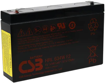 Produktbild von CSB Hochstrom Bleiakku HRL 634W 6V 8,2Ah