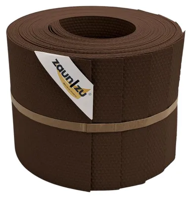 Produktbild von Sichtschutzstreifen PP zaun|zu DELUX 10x Einzelstreifen 2,55m Braun 10x 2,55m