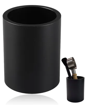 Kaffee-Portafilter-Aufbewahrungsbecher, Aluminium, schwarz