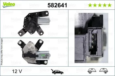 Produktbild von VALEO 582641 Wischermotor Hinten für OPEL Corsa D Schrägheck (S07) für VAUXHALL Corsa Mk III (D) Schrägheck (S07)