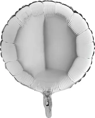 Produktbild von Folienballon rund silber, ø45cm