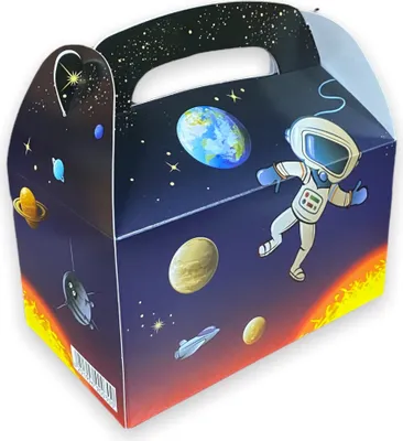 Produktbild von Weltraum Space Geschenkboxen 12 Stück von Palandi®
