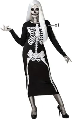 Immagine prodotto di Costume da scheletro Atosa Nero XL Nero XL