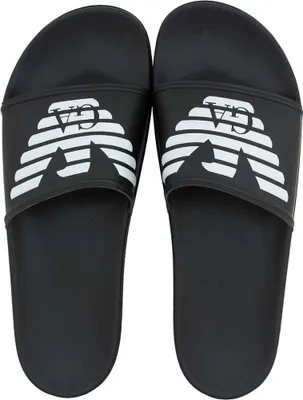 Produktbild von Emporio Armani Badelatschen Bold Logo Slider 45 Schwarz/Black