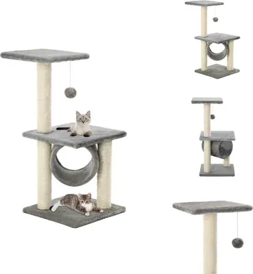 Produktbild von vidaXL Katzen-Kratzbaum Sisal 65 cm Grau -  Kratzbäume