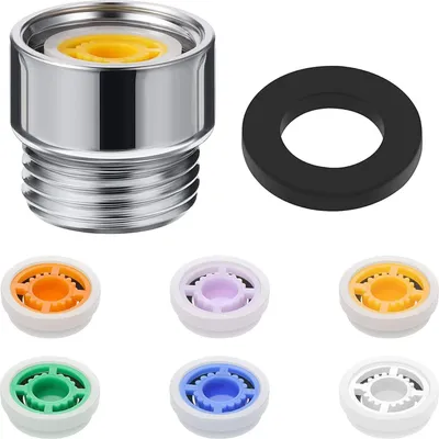Produktbild von INF Wasserspareinsätze für Duschkopf 6er-Pack mit Adapter
