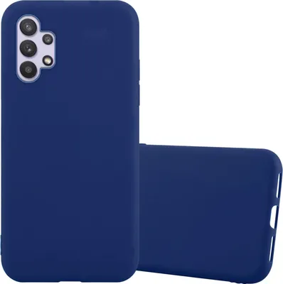 Produktbild von Cadorabo Hülle für Samsung Galaxy A32 5G Schutzhülle in Blau Handyhülle TPU Silikon Etui Case Cover