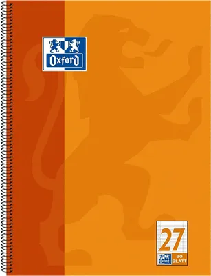 Produktbild von Oxford Collegeblock DIN A4+ liniert 80 Blatt Rand links und rechts
