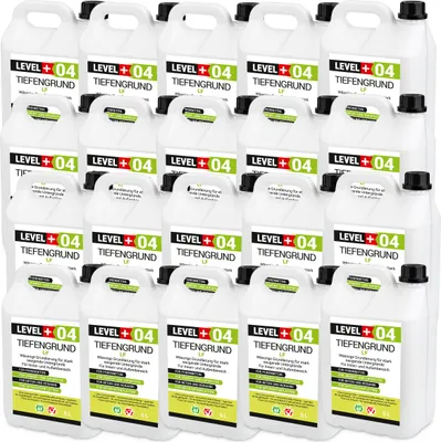 Produktbild von Tiefgrund Universal 100L Grundierung Haftgrund Tiefengrund Wand Boden LF Innen Außen LEVEL+ RM04