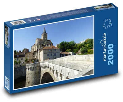 Produktbild von Puzzle 2000 Historische Stadt Montmorillon - martinpuzzle