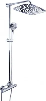 Produktbild von Thermostatische Wandduschsäule aus Chrom mit Handbrause 150cm RAV SLEZAK