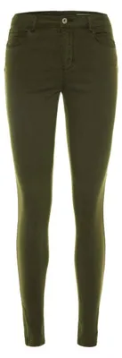 Imagen del producto de VERO MODA - Pantalones vaqueros ajustados para mujer, modelo VMSEVEN SHAPE MR S ANK ZIP, color gris, vendidos por paquete