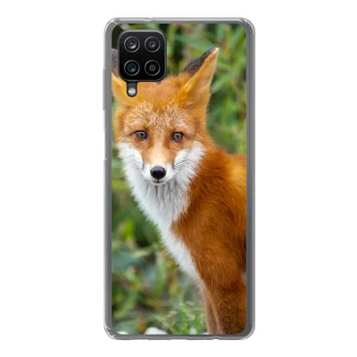 Produktbild von MuchoWow® Handyhülle Schutzhülle Hülle für Samsung Galaxy A12 Fuchs - Orange - Wald Silikon Softcase Handy Hülle - Bild