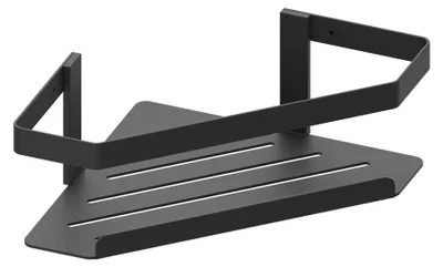 Zdjęcie produktu dla Półka narożna MYLINE, 214x90x214 mm, czarny mat