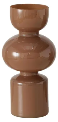 Produktbild von Vase - H 29 cm - Braun - Glas - lackiert
