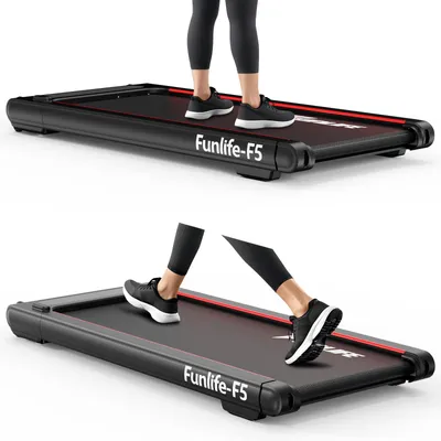 Produktbild von FunLife F5 2-in-1 Laufband mit Vibrationstraining, Walking Pad für Zuhause & Home Office, leise & platzsparend, 1–6 km/h, unter Schreibtisch nutzbar