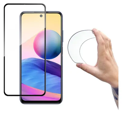 Produktbild von 5D Schutz Glas kompatibel mit XIAOMI REDMI NOTE 10 5G Curved Panzer Folie Vollständig Klebend und Abdeckung