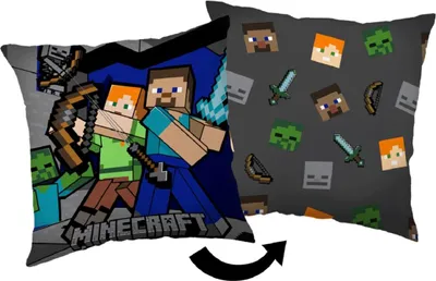 Obrázok produktu pre JERRY FABRICS Vankúšik Minecraft Survival Mode  Polyester, 40/40 cm