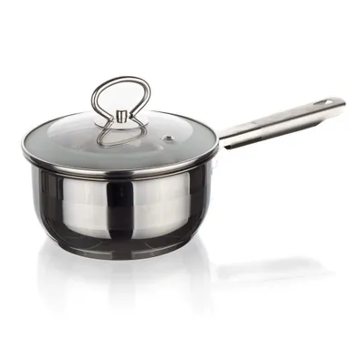 Image de BANQUET Casserole en acier inoxydable MATTE New Line 14 cm, 0,9 l, avec couvercle