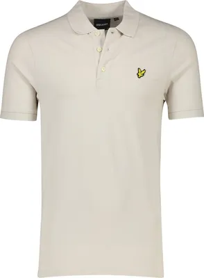 Image de Polo Lyle & Scott, coupe slim, beige, uni, en coton