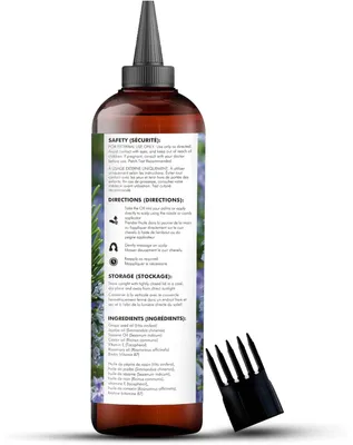 Immagine prodotto di Olio per capelli al rosmarino - Alla biotina - 198 ml - Con applicatore - Olio di jojoba e di ricino