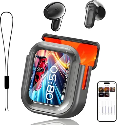 Produktbild von Übersetzer Kopfhörer 3-in-1 Übersetzungskopfhörer 165 Sprachen mit App 7 Übersetzungsmodi Echtzeit Übersetzer Ohrhörer Bluetooth 6 Übersetzer Schwarz