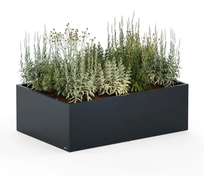 Produktbild von Herstera Garden Cube Low XL Plus flacher Outdoor Pflanzkasten 150x100x50 cm