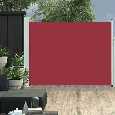 Productafbeelding van De Living Store uitschuifbare zonnescherm, 140x500 cm, rood