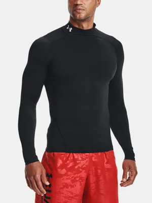 Produktbild von Under Armour Ua Hg Armor Comp Mock Ls-Schwarzes T-Shirt 1369606-001__LG