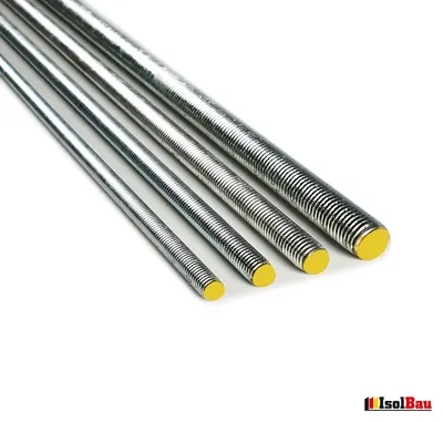 Produktbild von Isolbau Gewindestange M16 x 1 m Stahl verzinkt 20 Stück DIN 975 8.8 Gewindebolzen