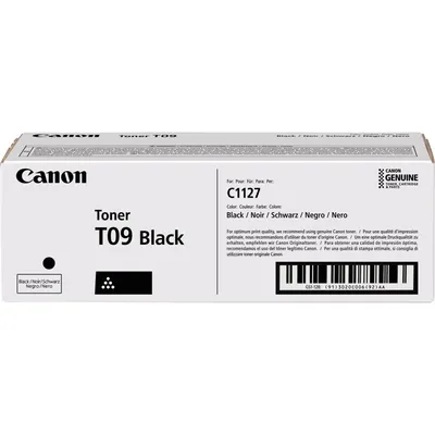 Produktbild von Canon TONER T09 BK, 0 Seiten, 7600 Seiten, Schwarz, 1 Stück(e)
