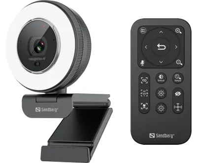 Obrázok produktu pre Sandberg Streamer USB Webcam Pro Elite, 2560 x 1440 px, 60 fps, 1920x1080@60fps, 2560x1440@30fps, 480p, 720p, 1080p, 1440p, H.264, H.265, M-JPEG, YUY2, Automatický / manuálny