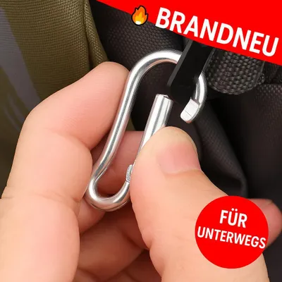 Produktbild von Mini Karabiner Outdoor Survival Schlüsselanhänger Camping Angelverschluss 50er Set