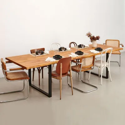 Produktbild von Esstisch 220 x 100 cm ULYSSE – 10 Personen / Massive Eiche, geölt