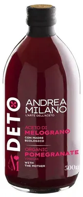 Obrázok produktu pre Andrea Milano, detský ovocný ocot z granátového jablka, nefiltrovaný, 500 ml