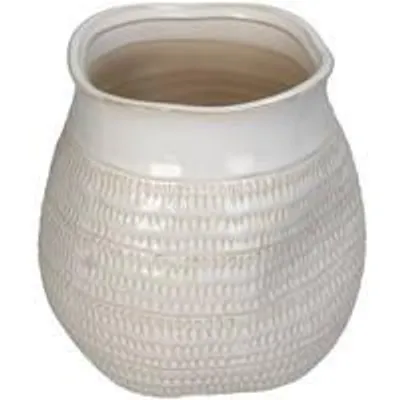 Obrázok produktu pre HD Collection, váza, keramika, biela, 18x17,5x17 cm